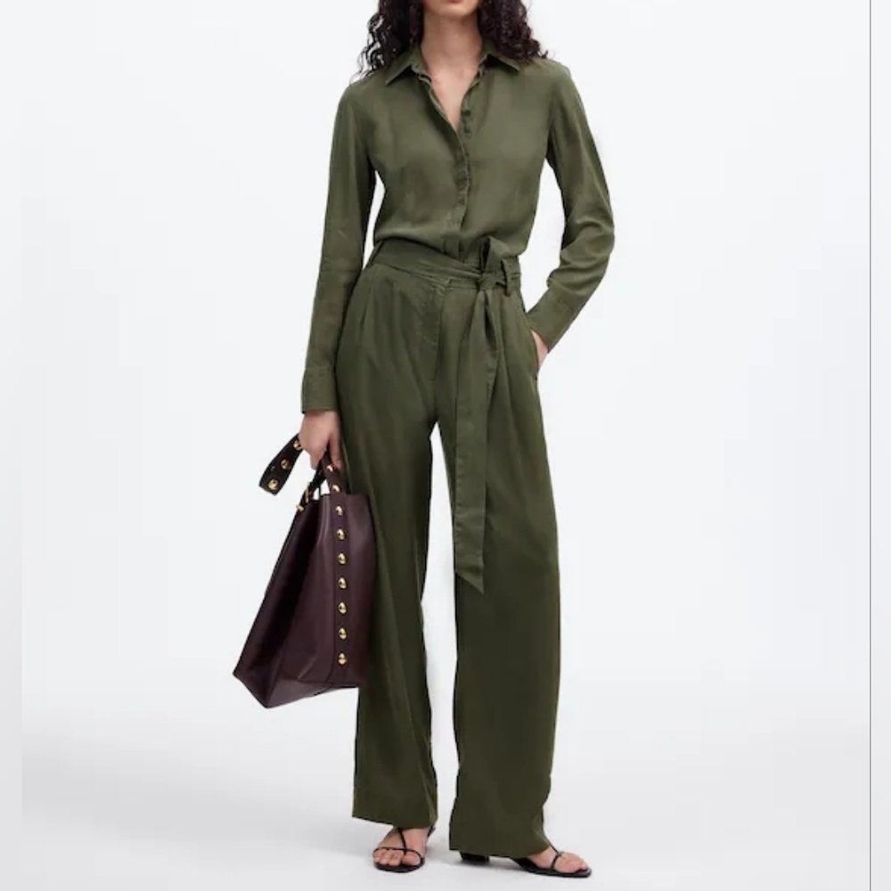 Madewell Relaxed Tie-Waist Wide-Leg Jumpsuit